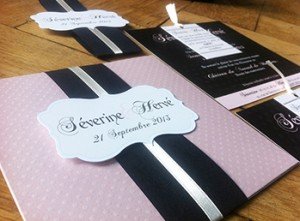 faire part mariage baroque chic élegant