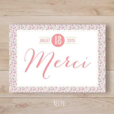 remerciements mariage liberty eloise rose retro