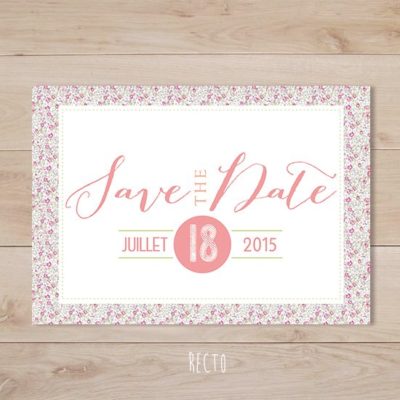 save the date mariage liberty eloise rose retro