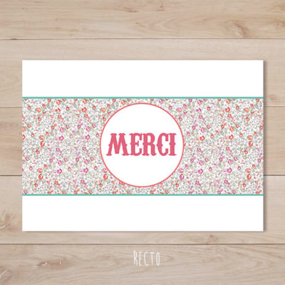 remerciements mariage fanion liberty eloise rose retro