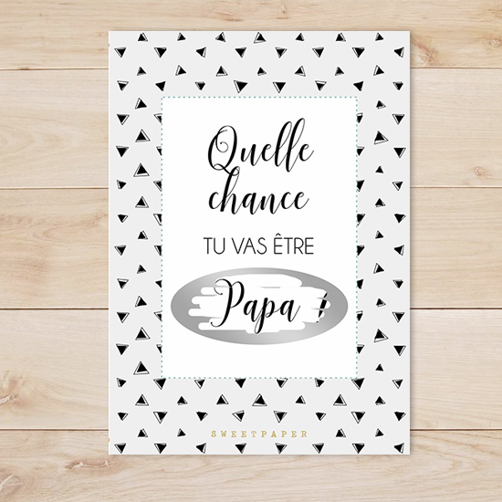 Carte A Gratter Annonce Grossesse Futur Papa Sweet Paper