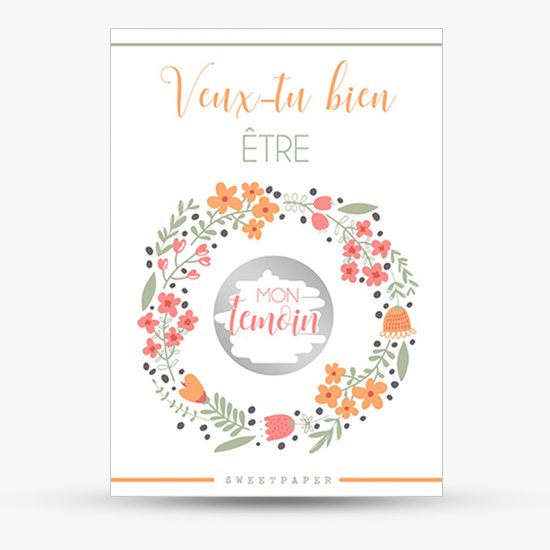 Carte originale demande - parrain – Seven Paper