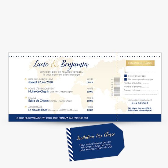 Carte Porte-Billets pour Mariage - Félicitations