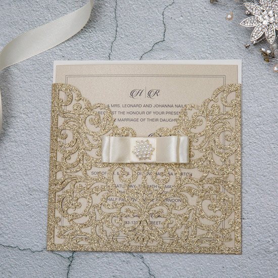 Enveloppe kraft et glitter argent pour vos cartes et messages