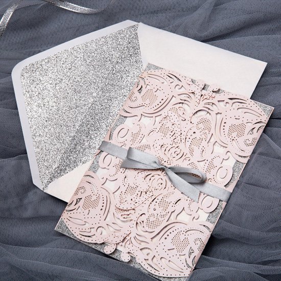 Enveloppe kraft et glitter argent pour vos cartes et messages