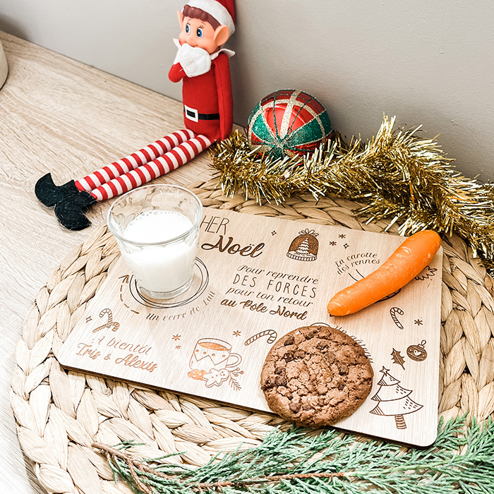 Plateau du Père Noël personnalisé