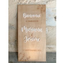 Panneau Bienvenue Mariage Plexi Bordeaux