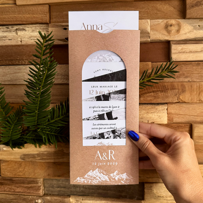 faire-part-mariage-sur-mesure-original-2-photos-coulissant-accordeon-a-tirer-tirette-magique-montagne-kraft-été-sommet-montagneux3