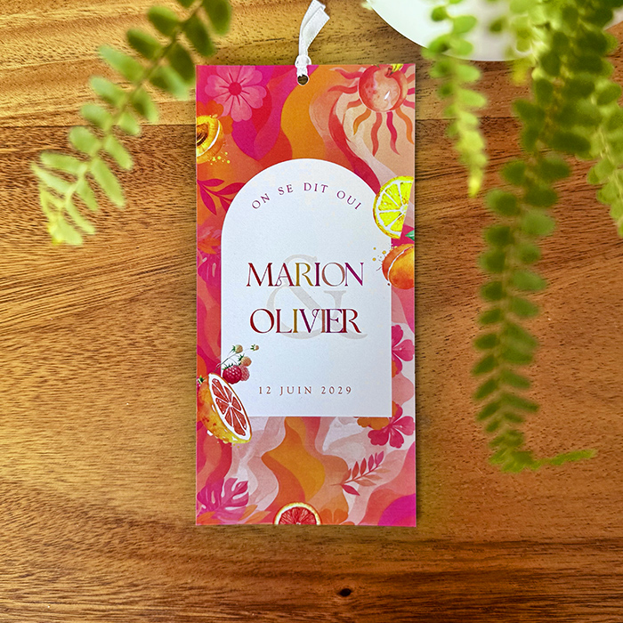 faire-part-mariage-sur-mesure-colore-fuchsia-orange-agrume-pop-fruits-couleur-petant-fluo-flashy-ete-fleurs-citron-orange-framboise-peche-5